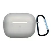 For AirPods Pro 2nd Gen Case, Protective Silicone Cover, Snap Hook, Transparent