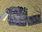 NWT Baggallini Moroccan Musthaves Crossbody Bag w/ RFID Wristlet Blue