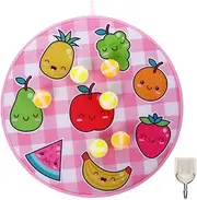 Mipcase 1Set Double Sided Dartboard Game for Cartoon Sticky Balls Fun Activity Wall Mounted Board Game for Family Gatherings and Parties