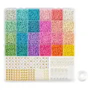 3mm Seed Beads for Bracelet Jewelry Making Supplies with Letter Bead Material
