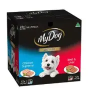 My Dog Meaty Loaf Chicken, Beef & Liver Wet Dog Food 24 x 100g