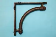 SHELF BRACKETS, Corbel, Braces, Bath Decor, Open Shelving, Deck Accent B-87B