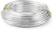 Pandahall 114 Feet Silver Aluminum Craft Wire 10 Gauge Metal Craft Wire for DIY Manual Arts Jewelry Making(Silver)
