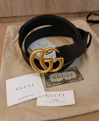 在飛比找Yahoo!奇摩拍賣優惠-二手show 真品 GUCCI 414516 霧金色 黑色牛