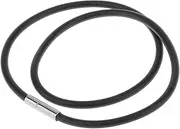 [Wzmzjy] Rubber Cord Rope Necklace Chain with End Clasp