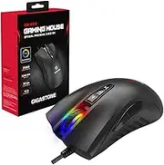 Gigastone Gaming Mouse Up to 3200 DPI Adjustable, Wired Gaming Mouse with Customizable RGB Backlight, 8 Programmable Buttons, 256KB Onboard Memory, Most Suitable for Windows 7 and Up