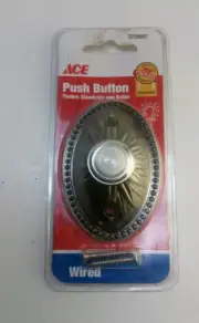 ACE WIRED LIGHTED PUSH BUTTON DOORBELL BUTTON 3209897 NEW
