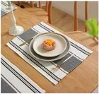 Placemats Set of 6 for Dining Table Décor, Woven Cloth Place Mats for Farmhou...