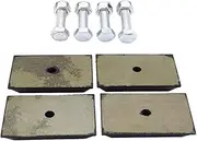MagiDeal 4X Rear Suspend Leaf Spring Pads,Rear Impact Snubber Leaf Spring Replaces Maintenance,Steel 1362685080 for 2006- Cars