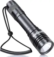 5500LM Scuba Diving Flashlight with Rechargeable Dive Light Scuba Diving Unde...