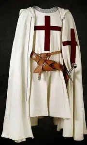 Crusader Cape Cloak & Tunic St. George Cross Costume Reenactment Cosplay
