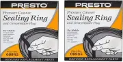09985 Pressure Canner Sealing Ring Replacement for Presto Pressure 2PCS Black