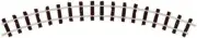Peco ST-412 OO-9 Gauge No 1 Radius Double Curved Track (Pack 4)