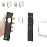 2PCS Magnetic Remote Control Wall Mount Holder Remote Control Organizers-White