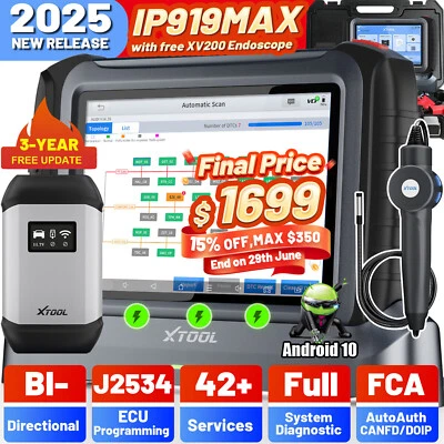 XTOOL IP919MAX J2534 ECU Programming Car Key Programmer Diagnostic Tool Topology