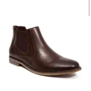 Deer Stage Mens Pull On Mikey Dress Comfort Chelsea Boots Brown Size 12M NIB