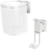 White Dual Wall Mount Brackets Designed For Sonos One Sl And Play:1 Audio