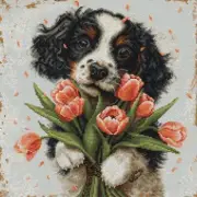 Cross-stitch kit The Puppy Cocker Spaniel BU5067 luca-s