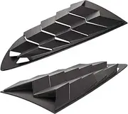 Side Window Louvers Compatible for Hyundai Genesis Coupe 2010-2016 Windshield Sun Shade Cover Matte Black -Pair Car Sun Protector Window