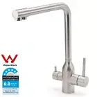 WELS Round Brushed Pure Drinking 3 Way Kitchen Mixer Basin Sink Faucet SUS304