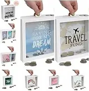 Splosh Change Money Box Travel Dream Fund Savings His & Her Fund Saver Box Gift (Wedding & Honeymoon)