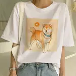 CUTE SHIBA INU SUMMER T-SHIRT 原宿風日本柴犬印花男女情侶T恤