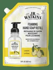 J.R. Watkins Foaming Hand Soap, Lemon Refill, 28 fl oz