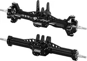 INJORA Front Rear Axle Set + 4 mm Extended Aluminium Complete Axles for TRX4M Upgrade 1/18 RC Crawler