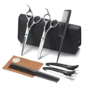 Hair Cutting Scissors Kit, Professional Barber Hairdressing Scissors Set (Tri...
