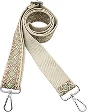 Hibate Universal Replacement Shoulder Strap for Women's Handbags - Wide 3.8cm Crossbody Bag Straps - Diamond_Green