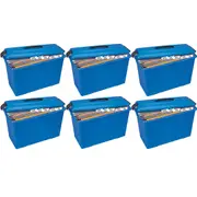 Crystalfile Carry Case Blue With Black Trim 6 Pack BULK