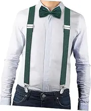 [Holibanna] Men's Bow Ties Suspenders Set Dress Suspenders for Boys Garter Hair Bows for Women