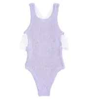 [Hunza G Kids] Hunza G Kids Baby Lara bow-detail swimsuit One Size purple