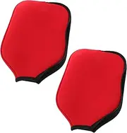 Mipcase 2 Pcs Paddle Racket Covers Universal Size Zippered Paddle Sleeve Neoprene Waterproof Impact-Resistant Zipper
