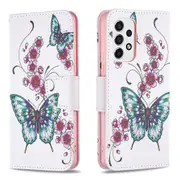 Shock Absorption Pattern Printing Folio Flip Leather Stand Wallet Phone Case For Samsung Galaxy A53 5g