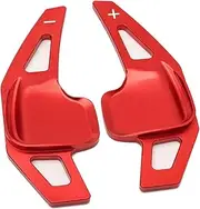 Shift Paddle Extension For BMW For GT For F30 F31 F32 For F10 F20 F22 For X4 For Z4 1 2 3 4 5 6 7 Series Aluminum Steering Wheel Extension Interior Paddle Shifter 2pcs(Red)