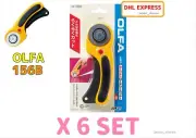 OLFA 156B L-TYPE 45mm BLADE SAFETY ROTARY CUTTER KNIFE X 6 SET