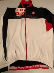 Castelli Poggio 231 Winter Jacket Black Soft Shell Wind Stopper Size L New