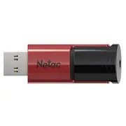 Netac U182 USB Flash Drive - 32GB - Red / Black USB 3.0 - Retractable [NT03U182N-032G-30RE]