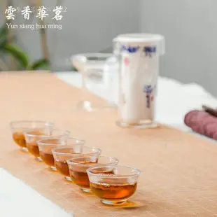 玻璃杯 創意飄逸品茗杯 辦公茶水杯 透明小杯子 花草泡茶茶杯特價