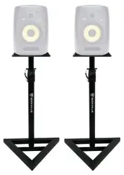 (2) Rockville Adjustable Studio Monitor Speaker Stands For KRK VXT-8 Monitors