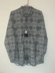Ariat VentTek Outbound Classic Shirt Aztec Print Men’s M NWT Moon Mist Aztec