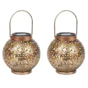 2 Pack Solar Warm White IP55 Hanging Garden Decoration D1R33463