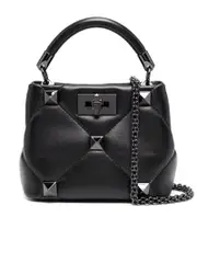 Valentino Garavani Roman Stud The Handle Bag 520 in Nappa