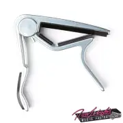 Jim Dunlop Acoustic Steel String Trigger Style Capo in Silver - Made in USA