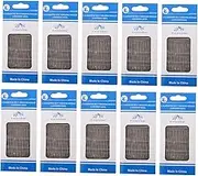 SEWACC 120pcs Blind Needle Blind Stitch Needles Stitching Accessories Sweater Needle Hand Quilting Thread Tools Knitting Needles Clothing Sewing Needles DIY Needle Silver Stainless Steel