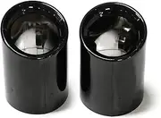 Car Exhaust Tip Compatible For BMW X3 G01 X4 G02 30i Exhaust Tips Muffler Stainless Steel Exhaust Tip Trim 2019 2020 2021 2022 Nozzle(Black)