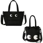 Big Eyes Tote Bags Nylon Crossbody Bag Practical Shoulder Bag Students