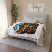 Granada Nicaragua Fleece Sherpa Blanket