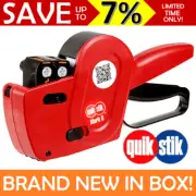 NEW QUIKSTIK Date Gun Mark II Double Line Two Lines Labeller + 3 Labels 48305